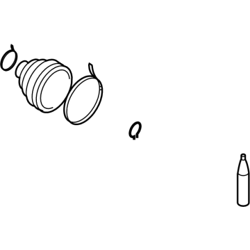 OEM Nissan Versa Dust Boot Kit-Repair, Outer - C9241-3TC2A