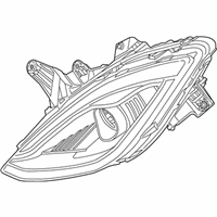 OEM 2015 Dodge Viper Headlamp Assembly - 68145252AC