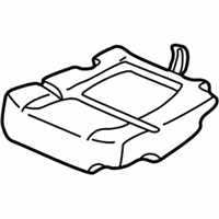 OEM 2003 Acura CL Pad & Frame, Left Rear Seat Cushion - 82532-S3M-A11