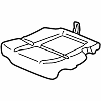 OEM 2001 Acura CL Pad & Frame, Right Rear Seat Cushion - 82132-S3M-A11