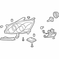 OEM 2009 Saturn Outlook HEADLAMP KIT, FRT (SERV) - 19371081