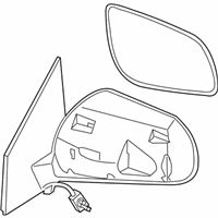 OEM 2003 Nissan Murano Mirror Assembly-Door, RH - 96301-CA300