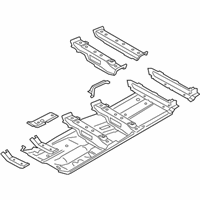 OEM 2021 BMW 745e xDrive FLOOR PANEL LEFT - 41-00-7-401-641