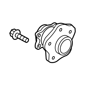 OEM Nissan Rogue Hub Assembly-Rear Axle - 43202-6RA1A
