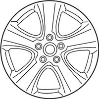 OEM 2020 Toyota RAV4 Wheel, Alloy - 42611-42840
