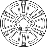 OEM Toyota Tundra Wheel, Alloy - 42611-0C180