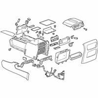 OEM 2017 Chevrolet Suburban Console Assembly - 84204960