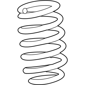 OEM Acura TLX Spring, Front - 51401-TGV-A01