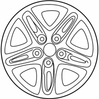 OEM 2003 Toyota RAV4 Wheel, Alloy - 42611-42121