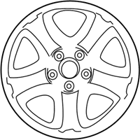 OEM 2005 Toyota RAV4 Wheel, Steel - 42611-42262