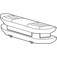 OEM 2002 Chevrolet S10 Seat Cushion Pad - 15086275