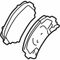 OEM Oldsmobile Aurora Pad Kit, Front Disc Brake - 19152498