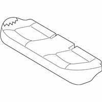 OEM 2007 Kia Spectra Cushion Assembly-Rear Seat - 891012F001293