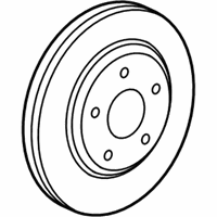 OEM Dodge Caliber Front Brake Rotor - 5105513AA