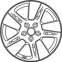 OEM Kia Soul Wheel Assembly-Aluminium - 52910K0300