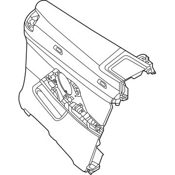 OEM BMW M4 LATERAL TRIM PANEL, LEFT - 51-43-7-883-545