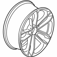 OEM 2017 BMW 340i GT xDrive Disc Wheel, Light Alloy, Spheric-Grey - 36-11-6-870-887