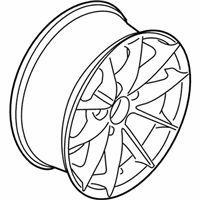 OEM 2016 BMW 328i GT xDrive Disc Wheel, Light Alloy, Bright-Turned - 36-10-6-854-678