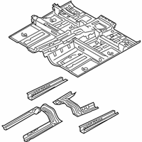 OEM Kia Soul Panel Assembly-Floor Center - 651002K400