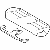 OEM Nissan Altima Cushion Assembly Rear Seat - 88300-6CC3A