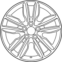 OEM 2017 Toyota Avalon Wheel, Alloy - 4261A-07010