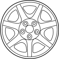 OEM 2005 Mercury Sable Wheel, Alloy - 4F4Z-1007-BA