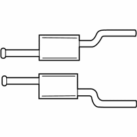 OEM Ford Mustang Muffler & Pipe - 3R3Z-5230-DA