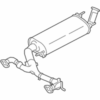 OEM Infiniti Exhaust Main Muffler Assembly - 20100-5ZM0E