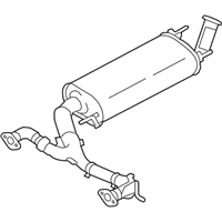 OEM Infiniti QX80 Exhaust Main Muffler Assembly - 20100-5ZM0E