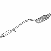 OEM Mercury Muffler & Pipe - 8T5Z-5230-F