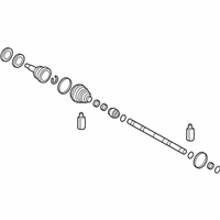 OEM 2022 Hyundai Accent Joint & Shaft Kit-Front Axle W - 49526-H9300