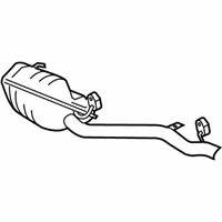 OEM 2008 Dodge Charger Exhaust Muffler And Resonator - 4854532AB