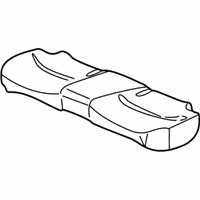 OEM 2001 Acura TL Pad & Frame, Rear Seat Cushion - 82132-S0K-A61