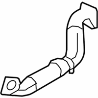 OEM 2014 Nissan Rogue Select Exhaust Tube Front - 20010-JM10B