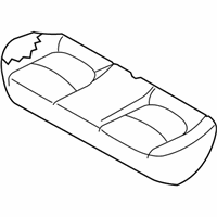 OEM Kia Soul Cushion Assembly-Rear Seat - 891002K540ALF