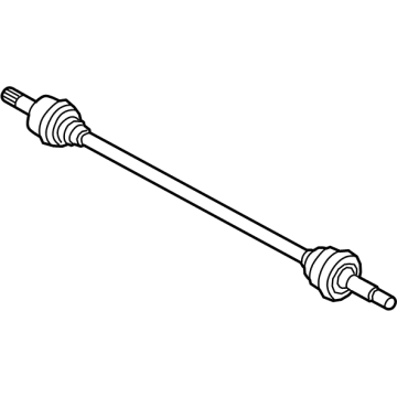 OEM 2021 Hyundai Santa Fe SHAFT ASSY-DRIVE RR, LH - 49600-R5000