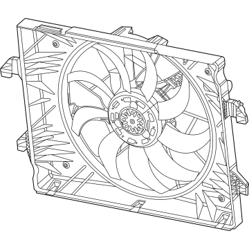 OEM Jeep Grand Wagoneer Fan Assembly-Radiator Cooling - 68268606AE