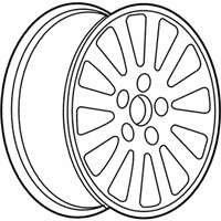 OEM 2012 Buick Regal Wheel, Alloy - 9598631