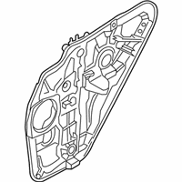 OEM 2019 Hyundai Santa Fe Rear Left-Hand Door Module Panel Assembly - 83471-B8000