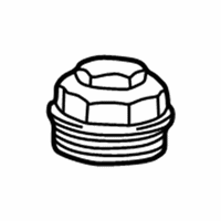 OEM 1995 BMW 750iL Oil Filter Cover - 11-42-1-736-674
