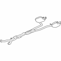 OEM Cadillac CTS Muffler & Pipe - 20859597