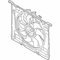 OEM BMW Radiator Cooling Fan Motor Assembly - 17-42-8-487-638