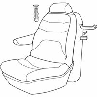 OEM 2007 Dodge Caravan Front Seat Cushion - 1AM911D5AB