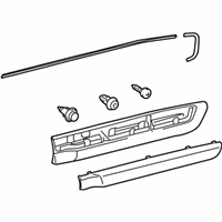 OEM 2015 Lexus LX570 MOULDING Sub-Assembly, Rear Door - 75075-60100-A0