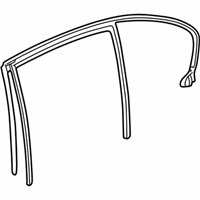 OEM 2007 BMW Alpina B7 Left Rear Window Guide - 51-35-8-223-807
