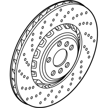 OEM 2022 BMW X6 BRAKE DISC, VENTILATED, PERF - 34-20-8-074-285