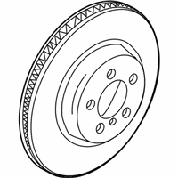 OEM BMW 535d BRAKE DISC, LIGHTWEIGHT, VEN - 34-21-6-898-733