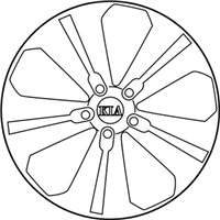 OEM 2012 Kia Sportage Wheel Assembly-Aluminum - 529103U310