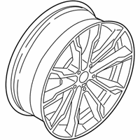 OEM 2020 BMW X3 Disc Wheel, Light Alloy, Orbitgrey - 36-10-8-010-268