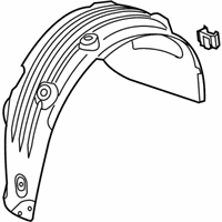 OEM 2019 Hyundai Santa Fe XL Rear Wheel Guard Assembly, Right - 86822-B8500